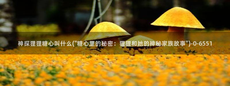 糖心vlog日常生活：神探狸狸糖心叫什么(\